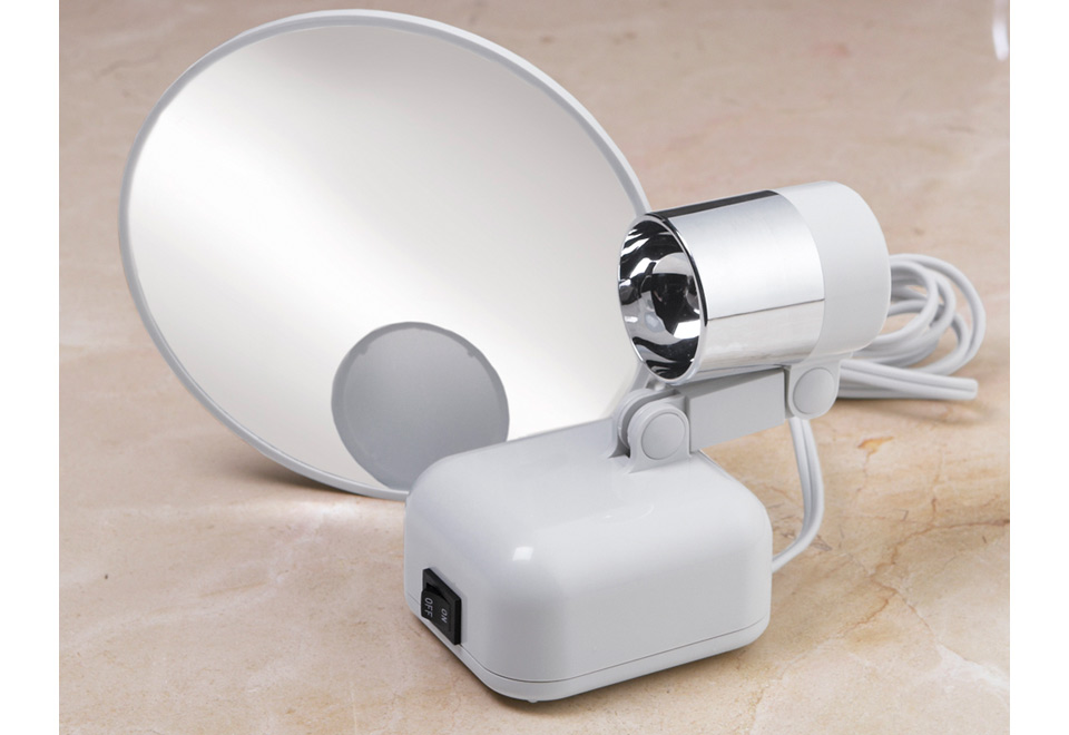 15X Magnifying Folded Lighted Mirror Sharper Image