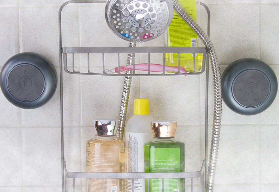 Surround Sound Shower System Sharper Image