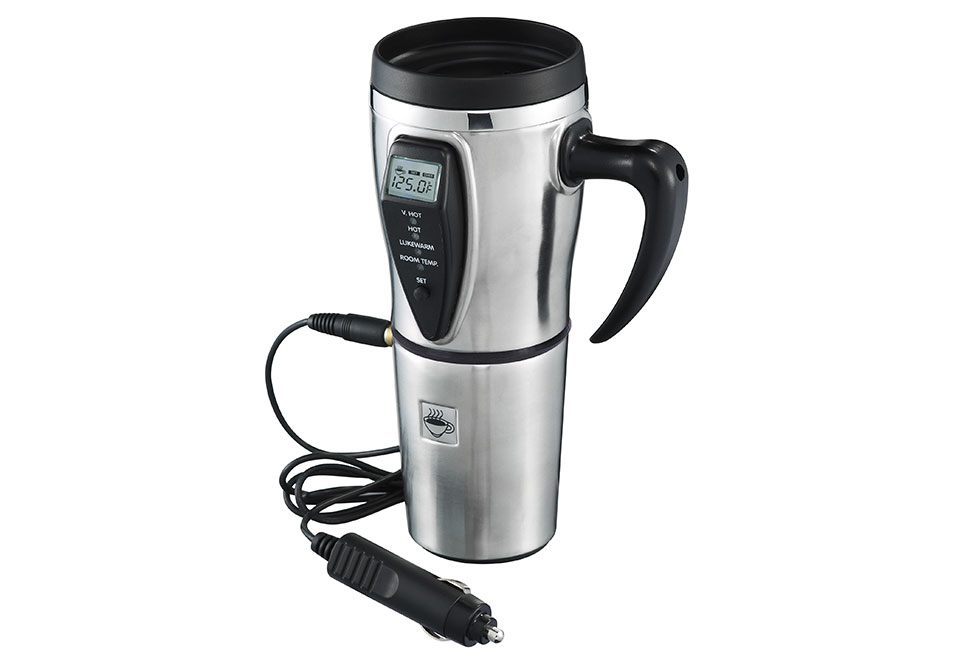 Premium Heated Travel Mug Sharper Image