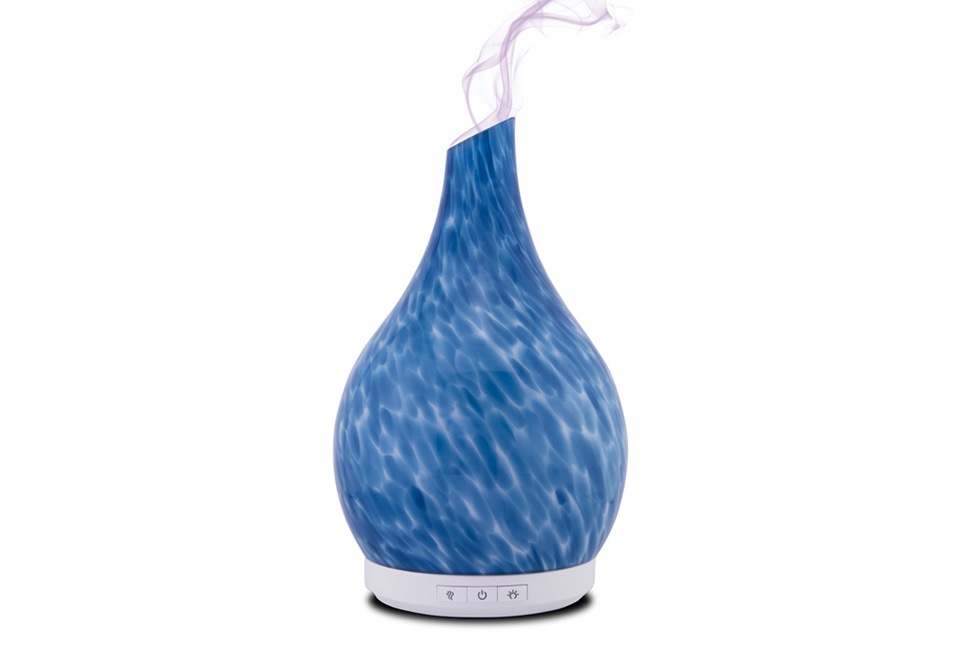 SandBlasted Glass Ultrasonic Aromatherapy Diffuser Sharper Image