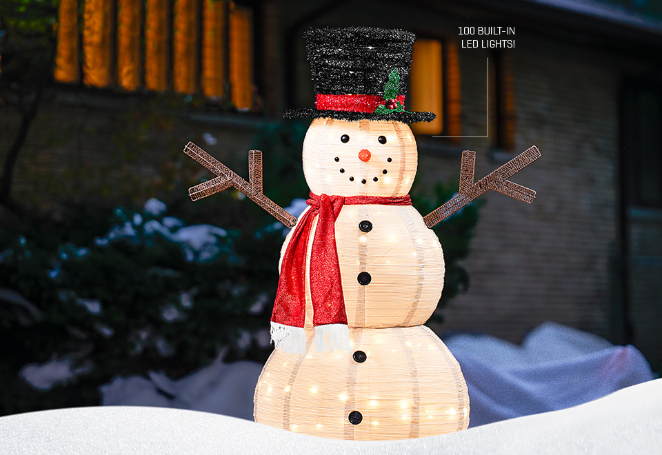 PopUp LED Snowman Sharper Image