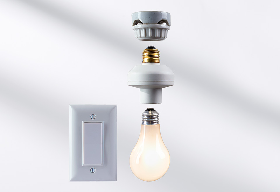 Wireless Wall Switch and Socket (2Pack) Sharper Image