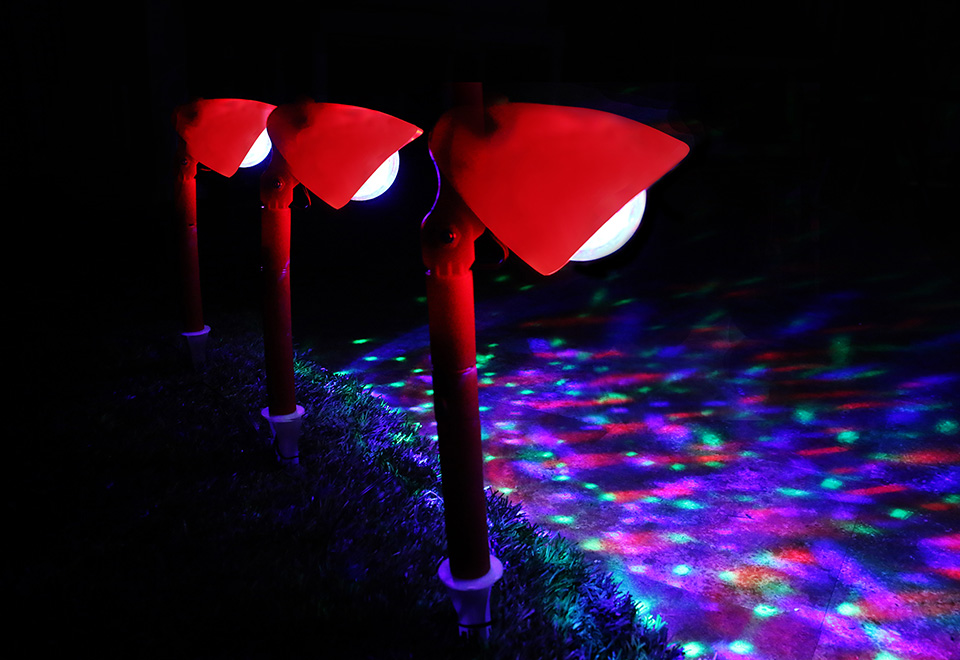 Kaleidoscope LED Pathway Lights Sharper Image