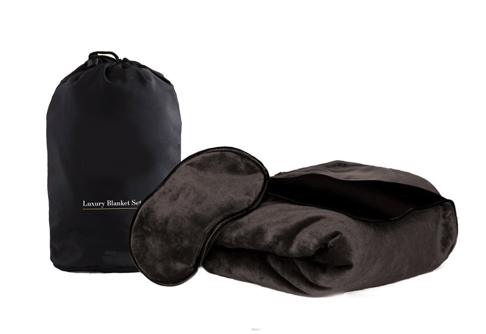 Luxury Travel Blanket Set Sharper Image