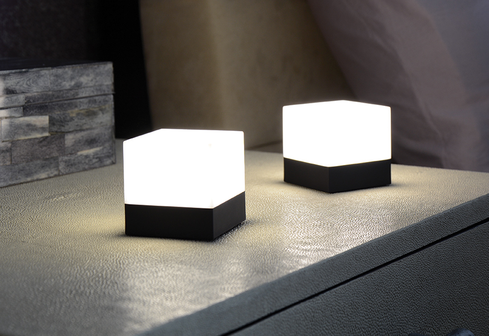 Led Cube Lights Set Of 2 Sharper Image