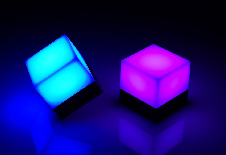 LED Cube Lights (Set of 2) Sharper Image