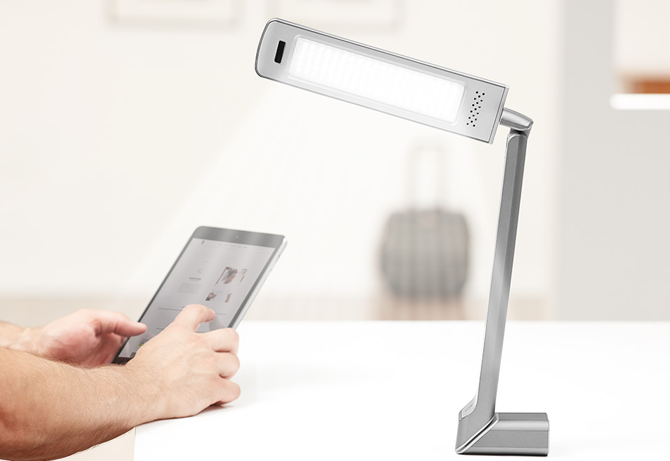 Jet Lag Light Therapy Lamp Sharper Image