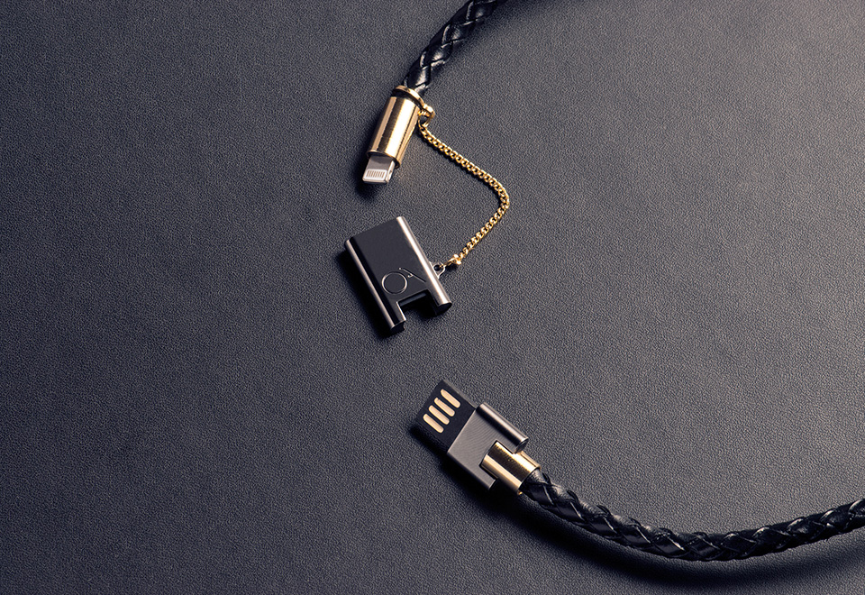 Lightning Cable Bracelet Sharper Image