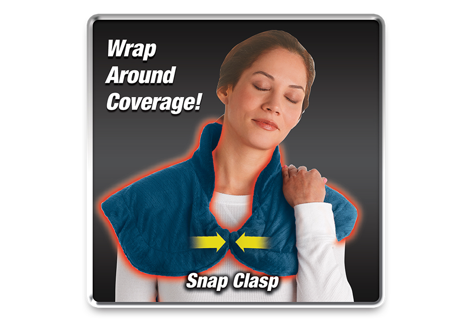 Neck and Shoulder Massaging Heat Wrap Sharper Image