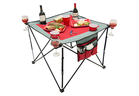 Backyard Accessories Sharper Image Folding Pop Up Tailgate Table