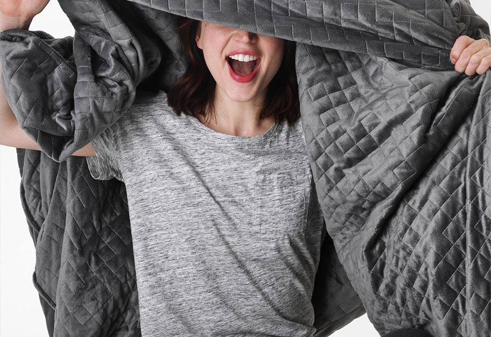 The Most Luxurious Stress Relieving Weighted Blanket Sharper Image