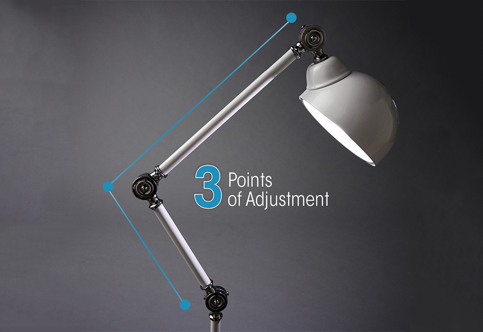 Eye Strain Reducing Adjustable Desk Lamp Sharper Image