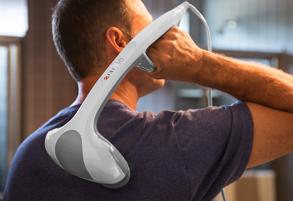 Percussion Action Handheld Massager Sharper Image