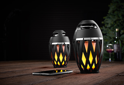 Outdoor Lighting Electronics Sharper Image Tiki Tunes Outdoor Bluetoot