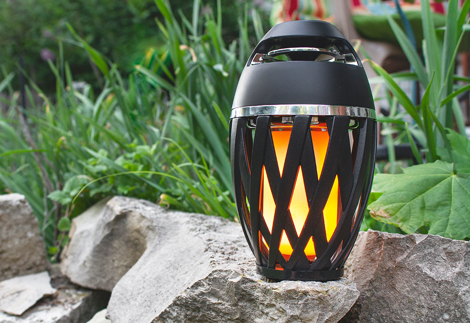 Tiki Tunes Outdoor Bluetooth Speakers (Set of 2) Sharper Image