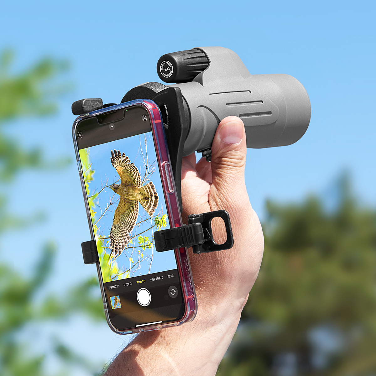 Monocular with Smartphone Adapter Sharper Image