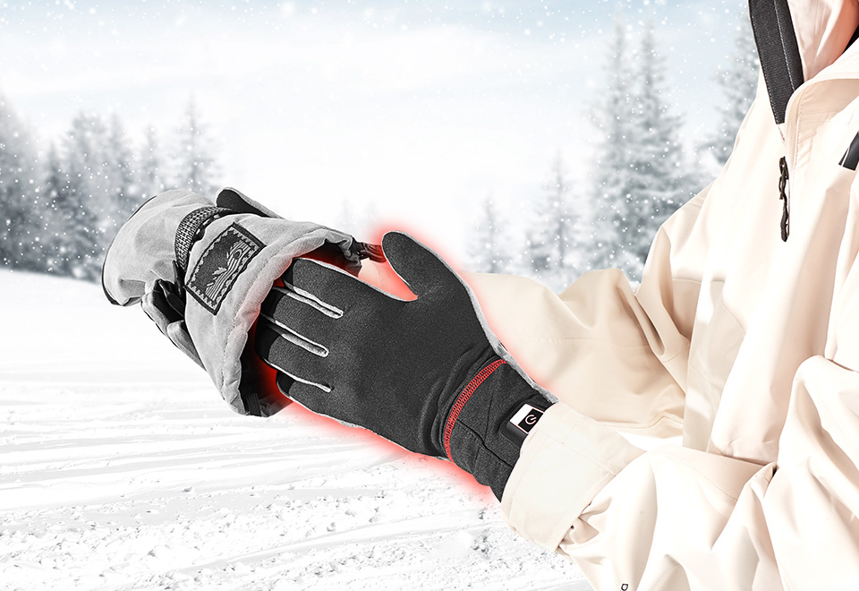 Wireless Rechargeable Warming Glove Liners Sharper Image