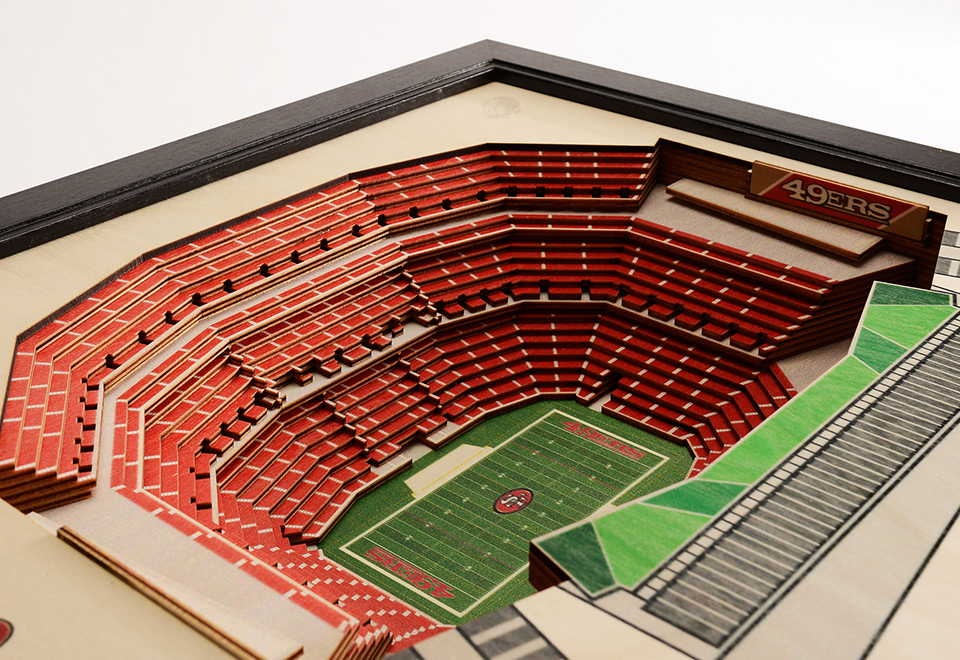 NFL 3D Stadium Wall Art Sharper Image