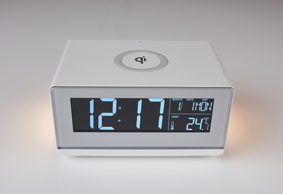Wireless Charging Alarm Clock Sharper Image