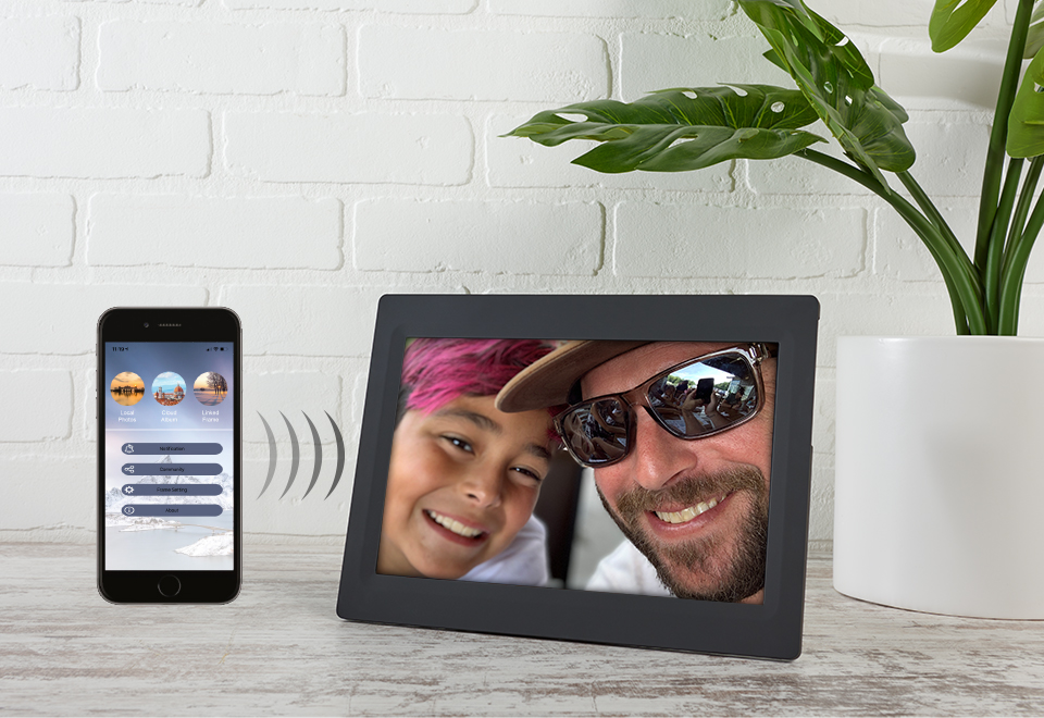 10.1" Touch Screen Cloud Picture Frame Sharper Image