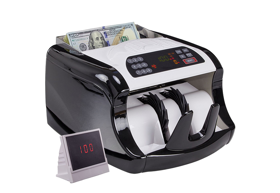 Rapid Bill Counter and Counterfeit Detector Sharper Image