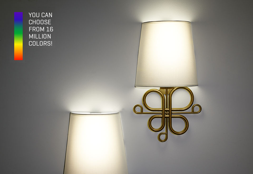 Wireless LED Wall Sconces (Set of 2) Sharper Image