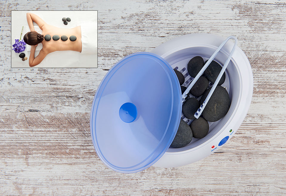 Hot Stone Massage Kit Sharper Image