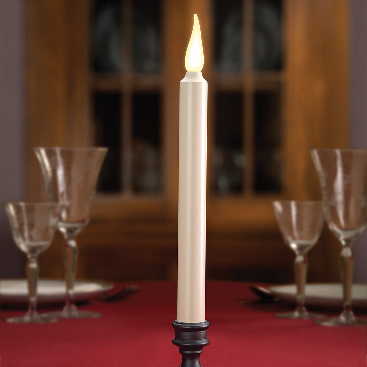 LED Flameless Taper Candles (Set of 4) Sharper Image