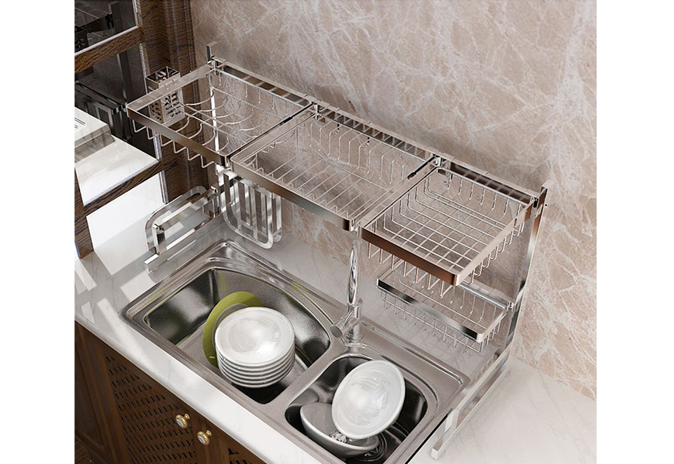 Space Saving Dish Rack Sharper Image